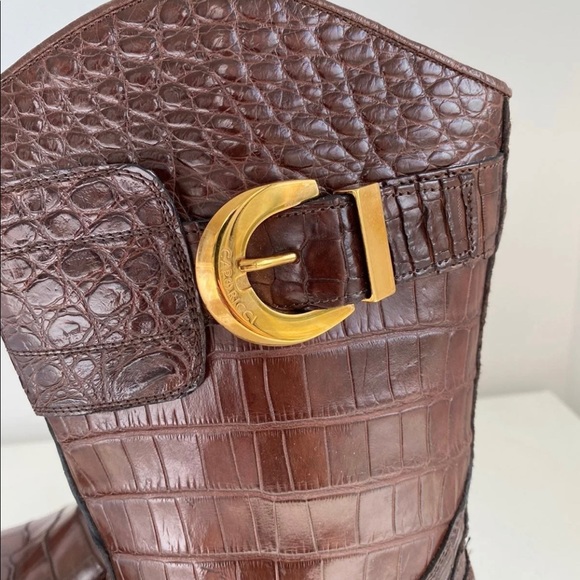 CAPORICCI 573 alligator boots - Picture 9 of 12